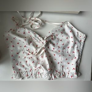 Tiger mist cherry 🍒  halter top